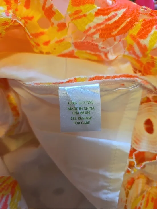 Lilly Pulitzer Resort Dress Sunkissed Bright Yellow Pink Sleeveless Dress 6 - Picture 6 of 6